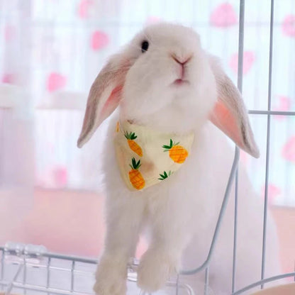 Adjustable Rabbit Collar – Bunny Bib Triangle Scarf and Cute Pet Dressing Accessory, Fashion Photo Prop and Decorative Outfit